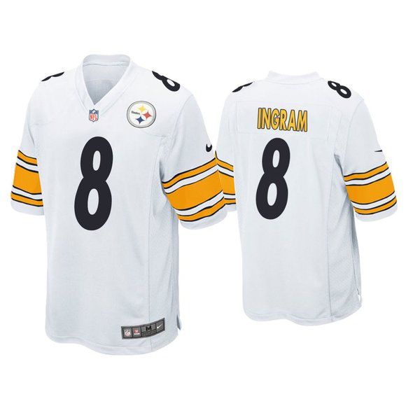Men Pittsburgh Steelers #8 Melvin Ingram III Nike White Game NFL Jersey->pittsburgh steelers->NFL Jersey